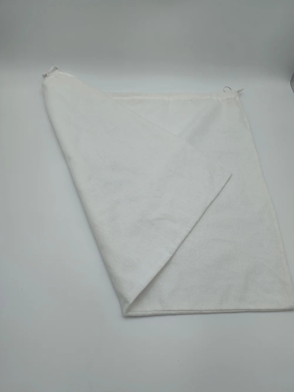 PRADA Large Cotton Drawstring Dust Bag White Blue Milano Storage Cover 23x19 EUC